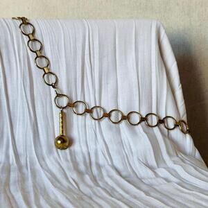 Vintage Gold O-Ring Chain Belt